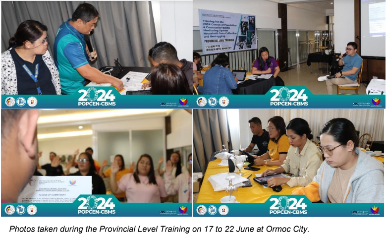 Photos taken during the Provincial Level Training on 17 to 22 June at Ormoc City