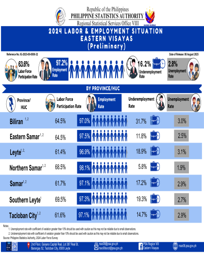 2024 Labor and Employment Situation Eastern Visayas (Preliminary)